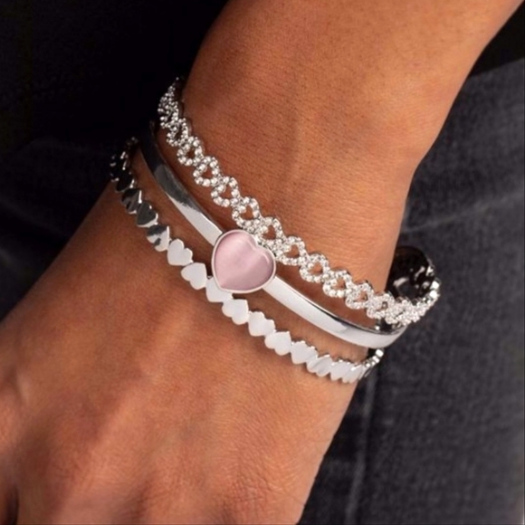 Heart Cuff Bracelet - Picture 2 of 2